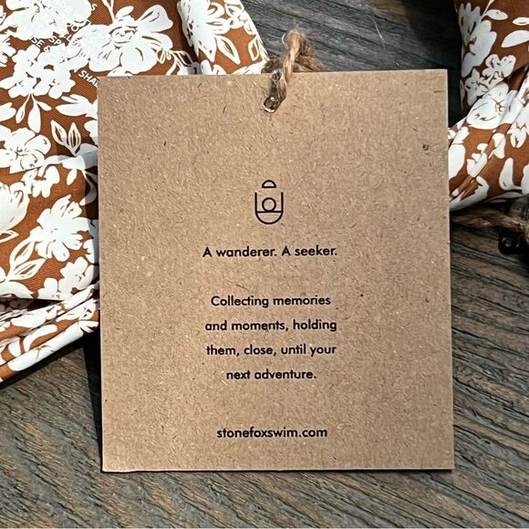 Stone Fox Swim June Bikini Bottom 💗 Tabacco Le Fleur 💗 NWT 💗 small - Picture 3 of 4